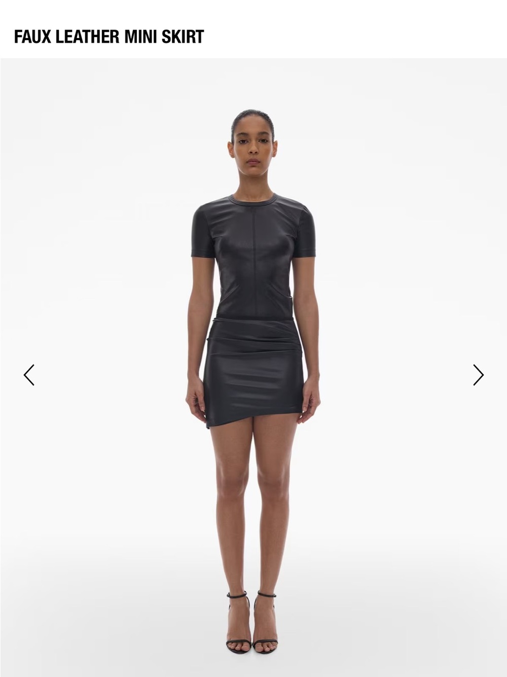 Helmet Lang faux mini skirt. Never worn .